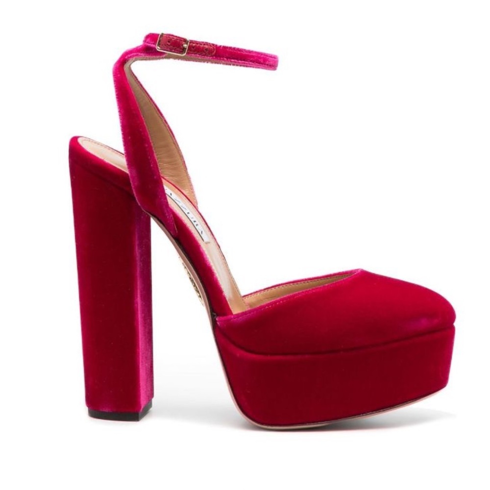 Aquazurra So High Velvet Heels